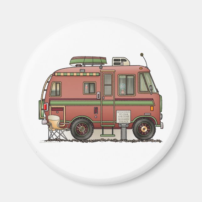 Travco Motor Home Camper RV Magnet (Front)