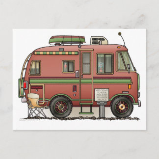 Travco Motor Home Camper RV Postcard