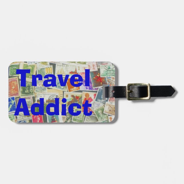 Travel Addict - luggage tag (Front Horizontal)