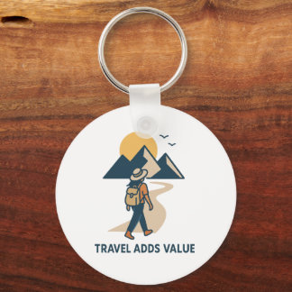 Travel adds value key ring