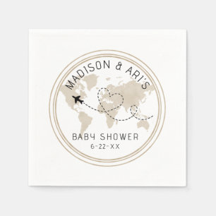 Travel Adventure Baby Shower Napkins