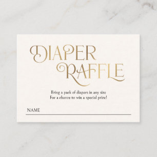 Travel Adventure Diaper Raffle Baby Shower Enclosure Card
