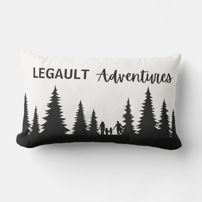 Travel Adventure Throw Pillow (Front)