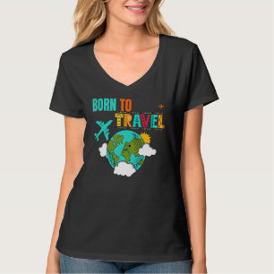Travel Aeroplane Vacation Men Women & Kids Family T-Shirt