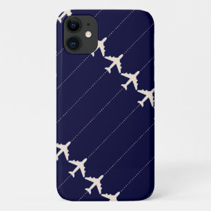 travel aeroplane with dotted line Case-Mate iPhone case