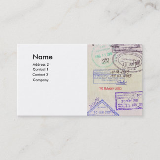 travel agencies business card