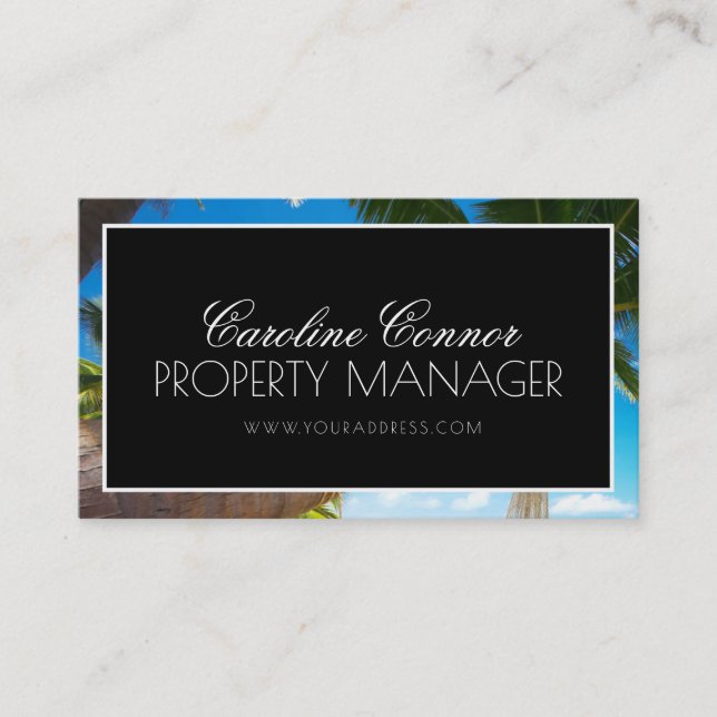 Travel Agency Beach Resort Vacation Rentals Business Card (Front)