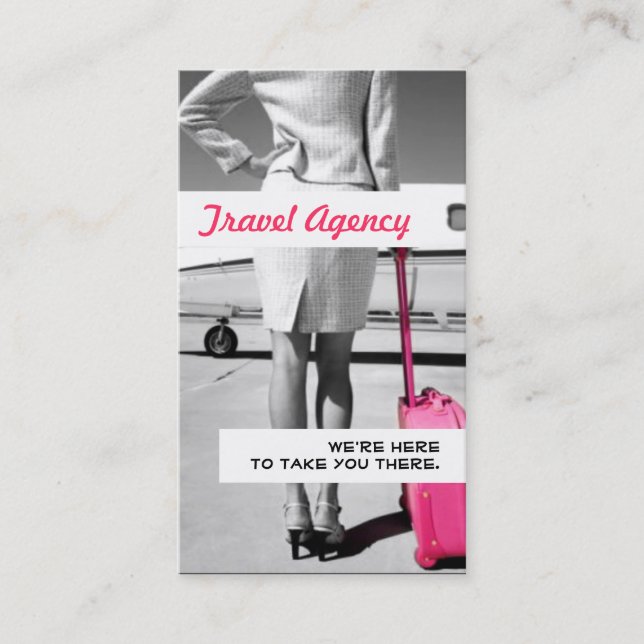 Travel Agency Business Card (Front)