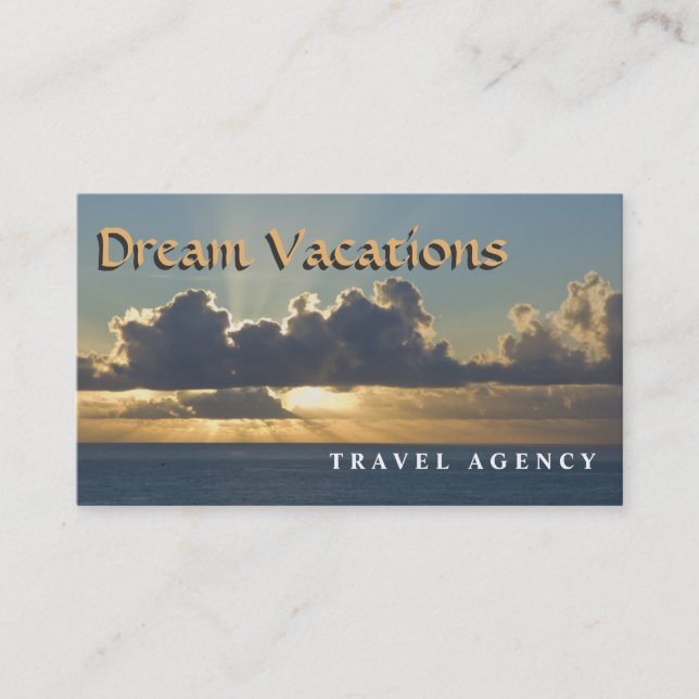 Travel Agency Business Card (Front)