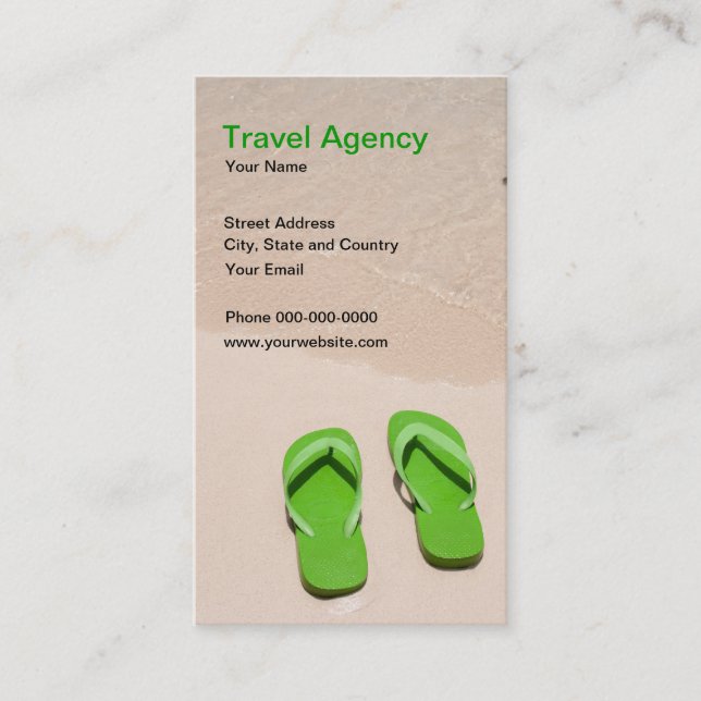 Travel Agency Business Card (Front)
