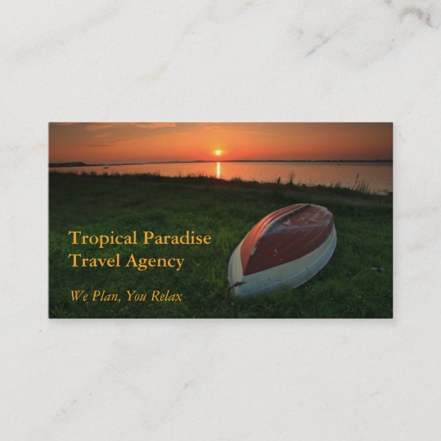 Travel Agency Business Card (Front)