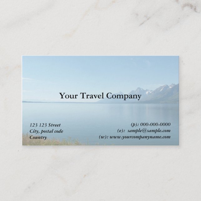 Travel agency business card (Front)