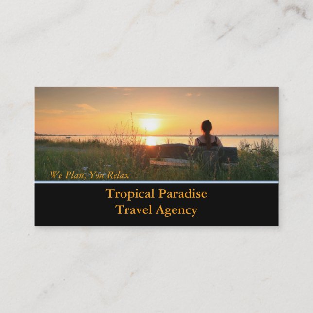 Travel Agency Business Card (Front)