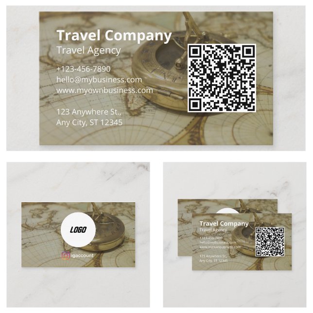 Travel Agency Company Business Card (Travel Agency Company Business Cards)