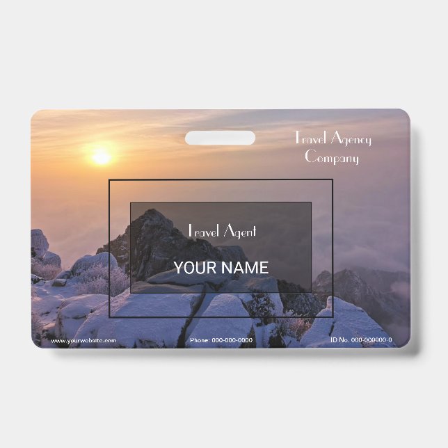 Travel Agency ID Badge (Front)