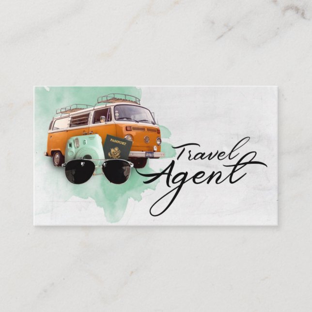 Travel Agent Business card (Front)