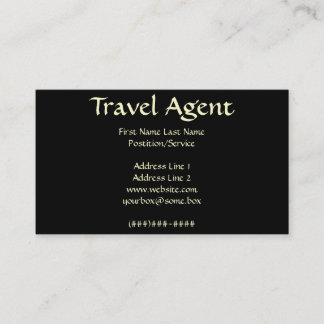 Travel Agent Business Card