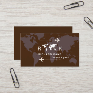 Travel Agent Business Card for him