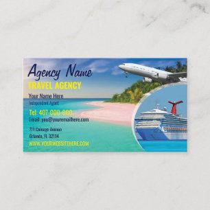 Travel Agent Business Card Template