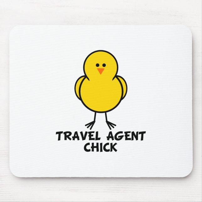Travel Agent Chick Mouse Pad (Front)