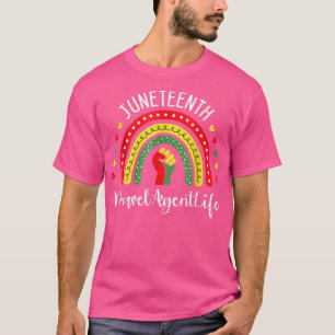 Travel Agent Juneteenth Celebrating Black Freedom  T-Shirt