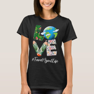 Travel Agent Love World Earth Day Save The Planet T-Shirt