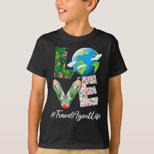 Travel Agent Love World Earth Day Save The Planet T-Shirt
