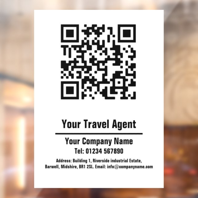 Travel Agent QR Code Design (Sheet 2)
