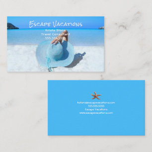 Travel Agent, Vacation Business Card