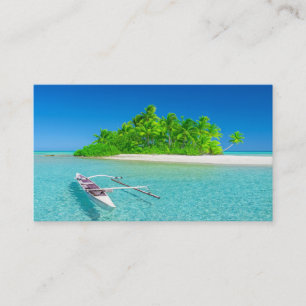 Travel Agent Vacation Planning Tropical Get Away  Business Card