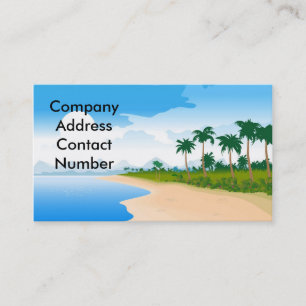 Travel Agent Vacation Resort Hotel Business Cards