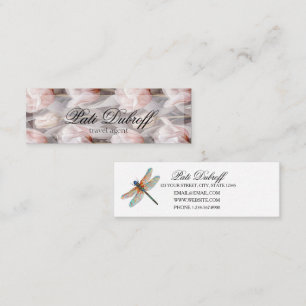 Travel agent vacations tourism photo mini business card