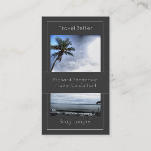 Travel Agent with QR Code Business Card