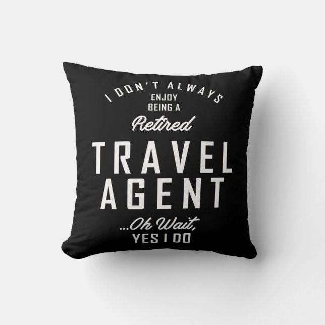 Travel Agent Work Job Title Gift Cushion (Front)