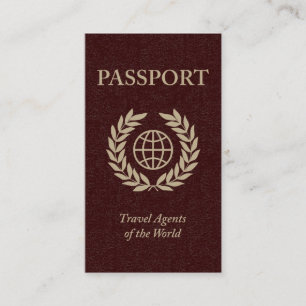 travel agents of the world business card