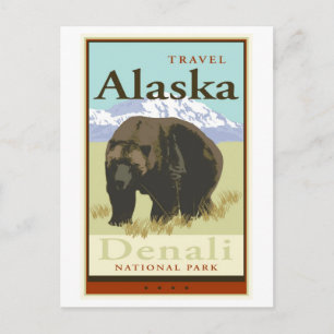 Travel Alaska Postcard