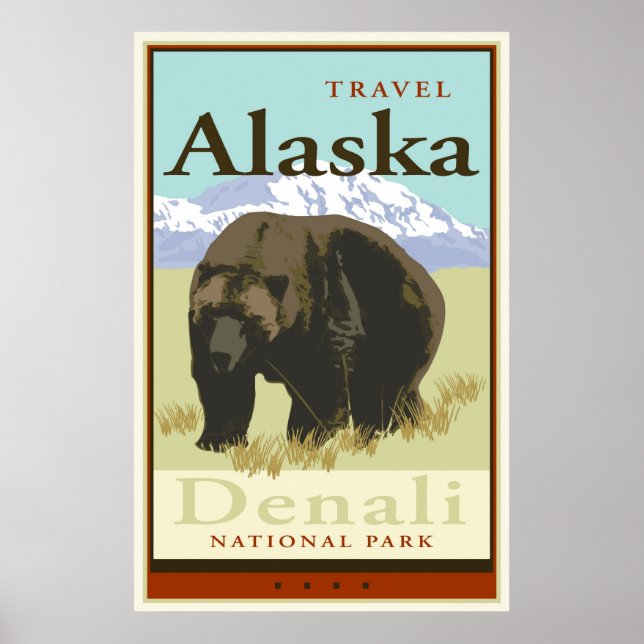 Travel Alaska Poster (Front)