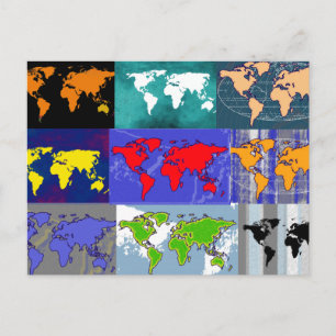 travel all over the world postcard