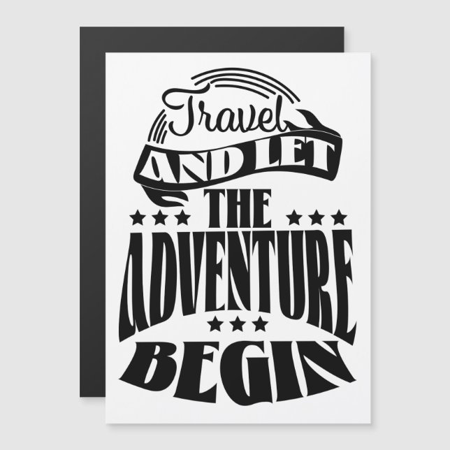 Travel and let the Adventure Begin (Front/Back)