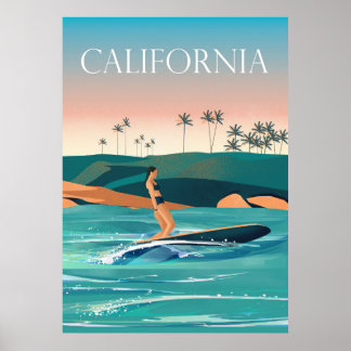 Travel Art California Travel Poster