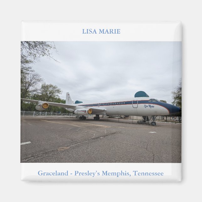Travel Art Lisa Marie Elvis Presley Magnet (Front)