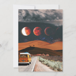 Travel Art Long Travel Thank You Card