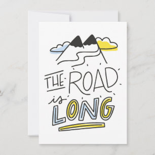 Travel Art The Road Is Long Invitation