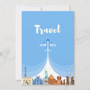 Travel Art Travel Around The World Save The Date