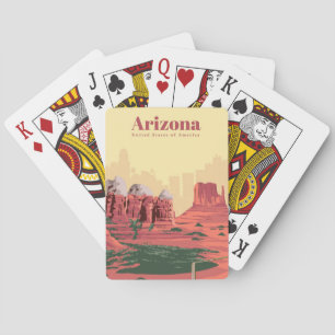Travel Art Travel To Arizona Playing Cards