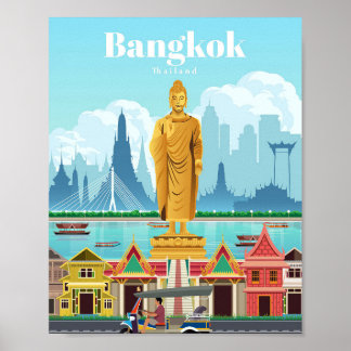 Travel Art Travel To Bangkok Poster