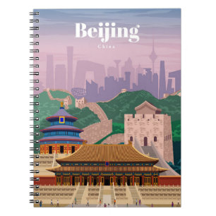 Travel Art Travel To Beijing China Notebook
