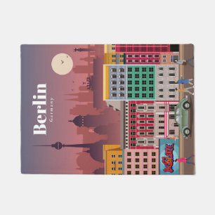 Travel Art Travel To Berlin Germany Doormat
