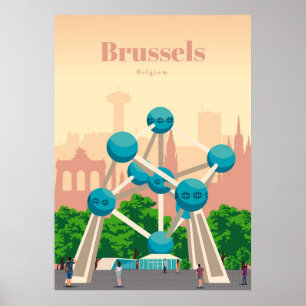 Travel Art Travel To Brussels Poster