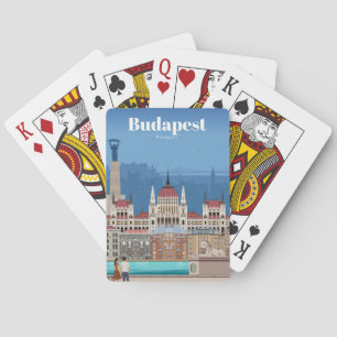 Travel Art Travel To Budapest Playing Cards